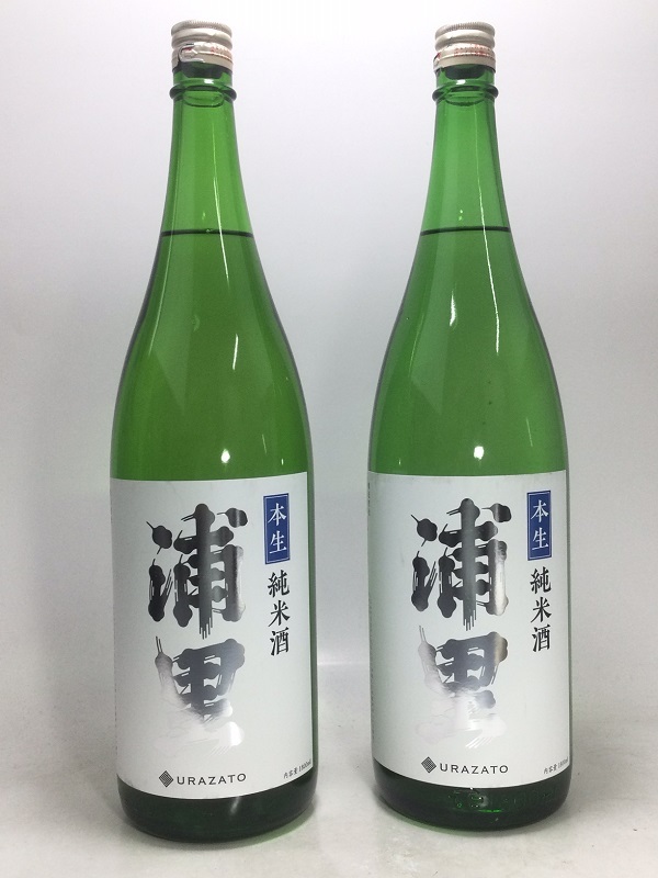 人気の日本酒！　浦里 純米生原酒 銀 1800ml　　合計(jì)2本セット