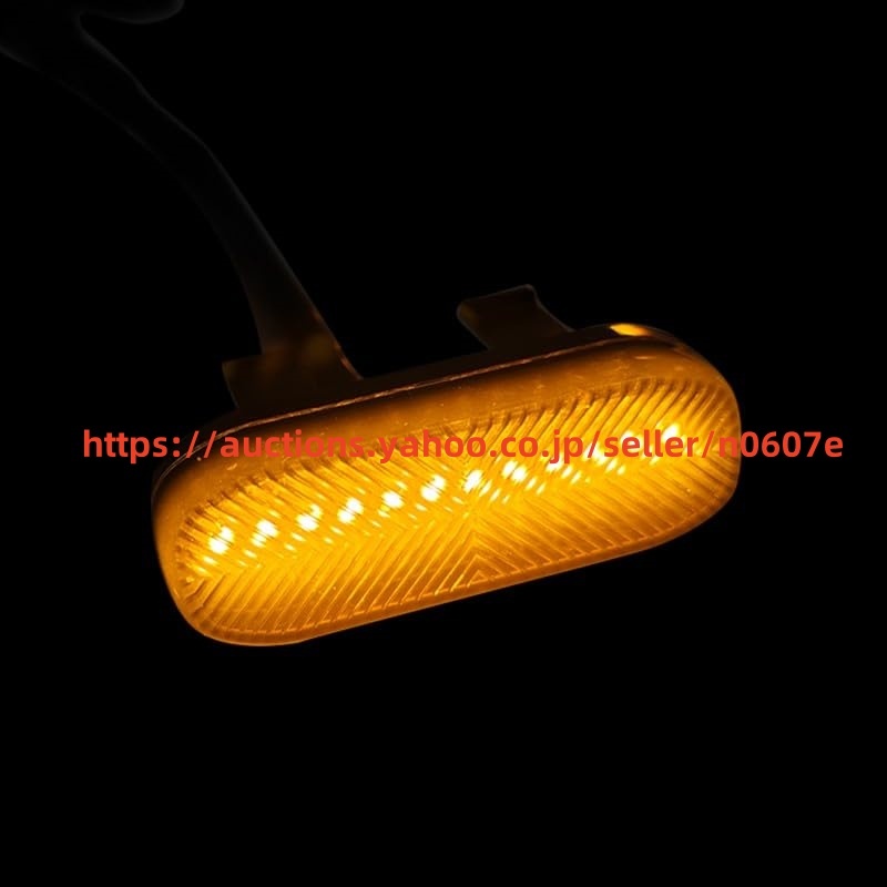 トヨタ RAV4 50系 2019.04~2024に適合グリル LEDランプ デイライト グリルドレスアップ 専用警告燈 高輝度 4pcs (オレンジ)jchs03022706c0