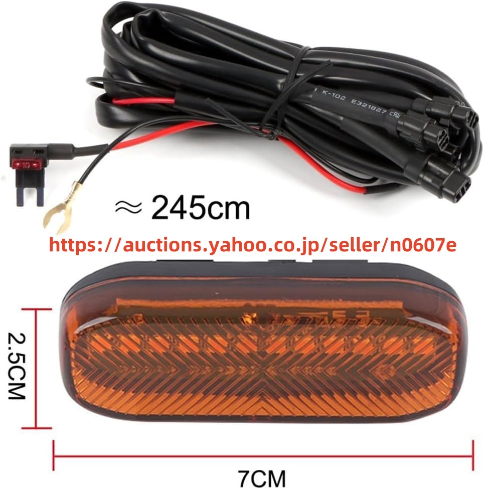 トヨタ RAV4 50系 2019.04~2024に適合グリル LEDランプ デイライト グリルドレスアップ 専用警告燈 高輝度 4pcs (オレンジ)jchs03022706c0