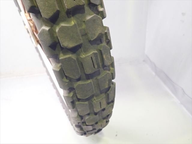 β250515-3 カワサキ KLX250 LX250E (H13年式) 純正 フロントホイール 小振れ有 リム打ち無 タイヤは要交換で