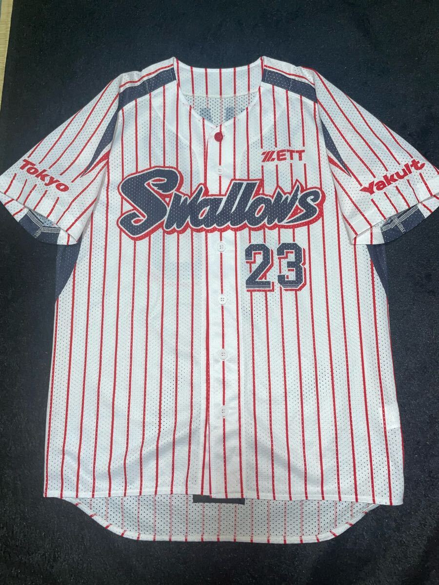 東京ヤクルトスワローズ 山田哲人 ユニフォーム ZETT製 フリー 23番 東京ヤクルトスワローズ 山田哲人 ユニフォーム ZETT製 フリー