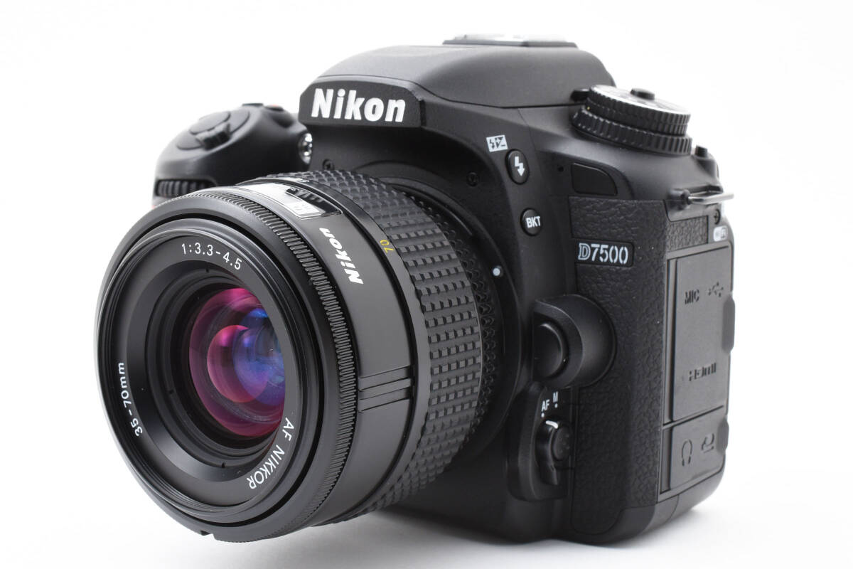 Nikon D7500　/　AF NIKKOR 35-70mm F3.3-4.5　/　デジタル一眼レフカメラ　デジイチ　レンズセット　No.12172