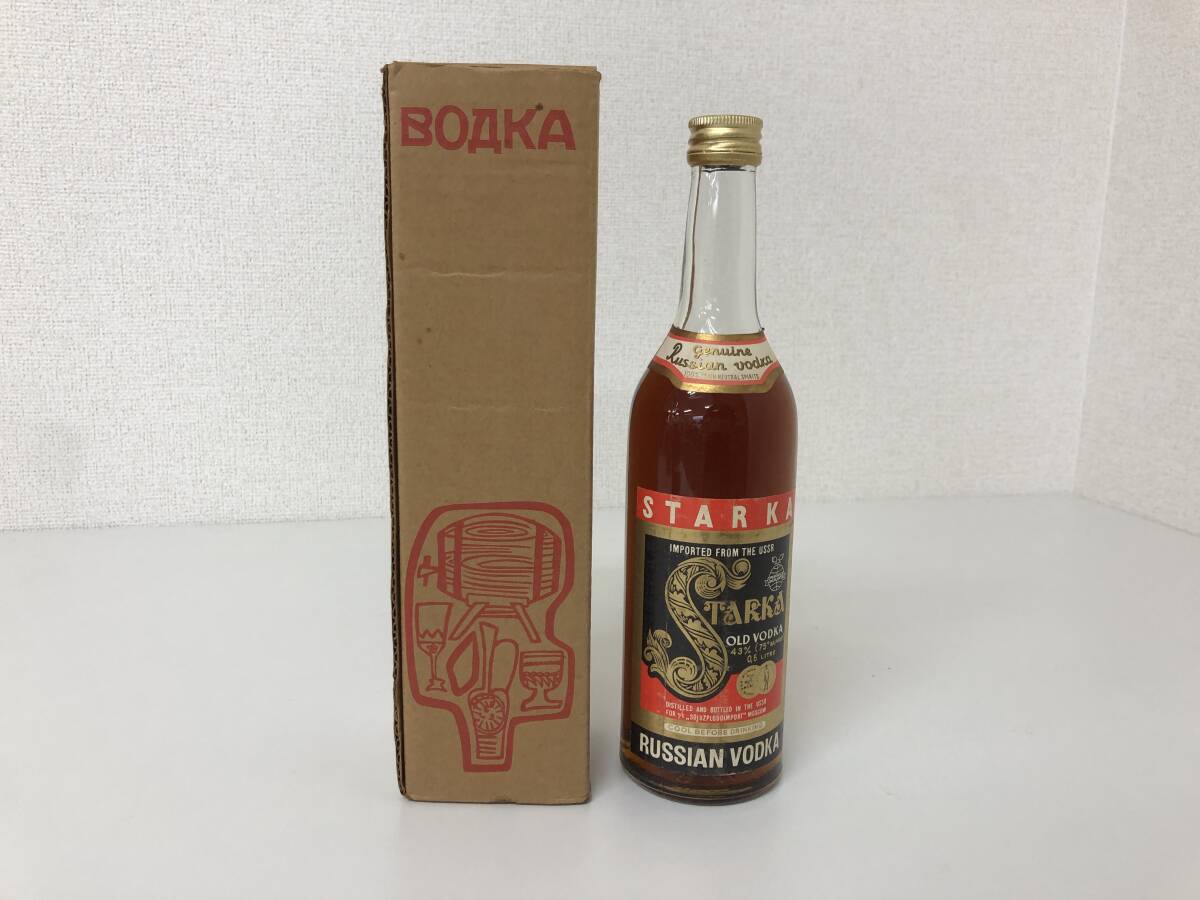 15◇　STARKA　OLD　VODKA　ウォッカ　スタルカ　RUSSIAN　　60サイズ　著払い【未開栓、保管品】