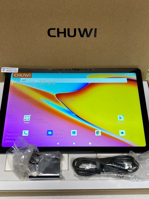 使用少 ほぼ未使用 海外 SIMフリー ツーウェイ CHUWI HiPad Max 8GB/128GB アンドロイド12 タブレット本體 付屬品あり A7974