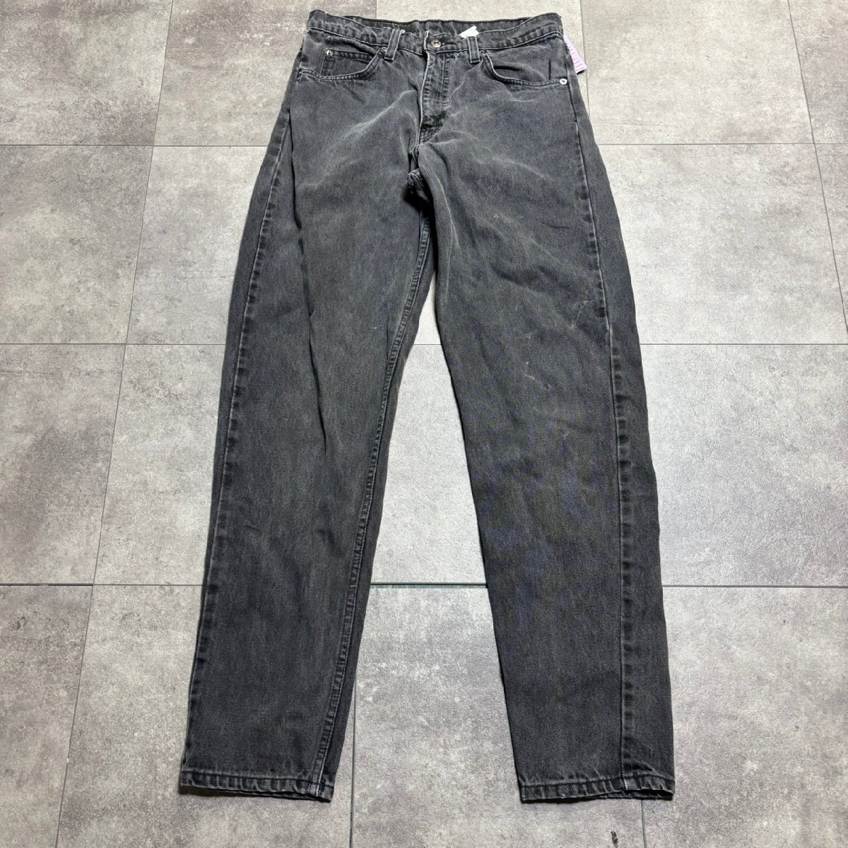 GUATEMALA製 90年代 Levi's 550 ブラック デニム 31×32 刻印436 GUATEMALA製 90年代 Levi's 550 ブラック デニム 31×32 刻印436