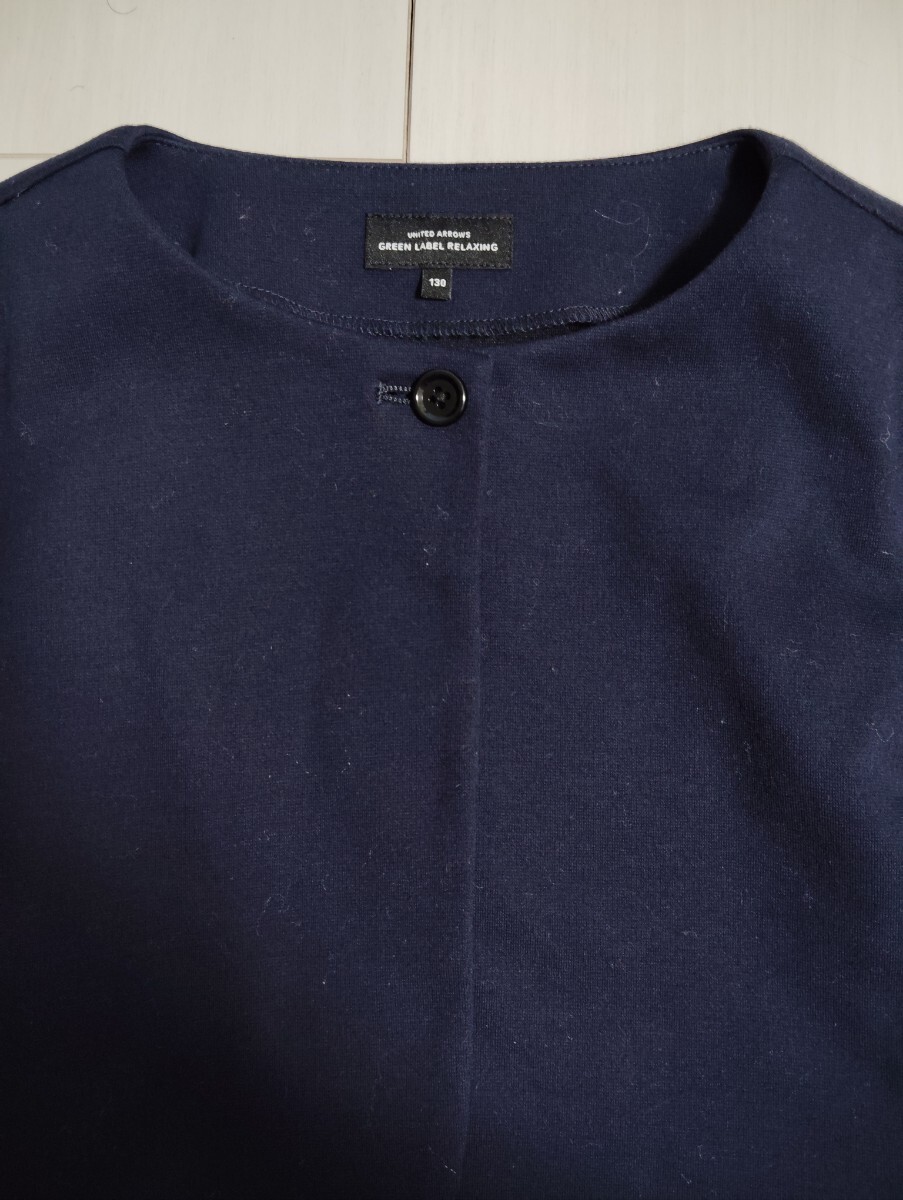  United Arrows темно-синий жакет 130* Kids формальный болеро 