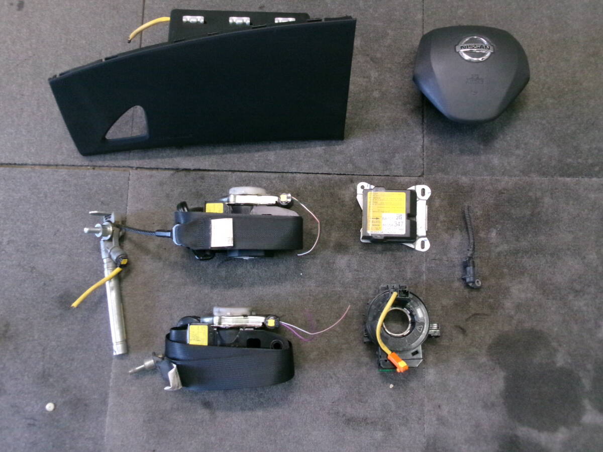 B21A デイズルークスハイウェイスター エアバックカバー コンピューター センサー スパイラルケーブル シートベルト インフレーター無_画像1