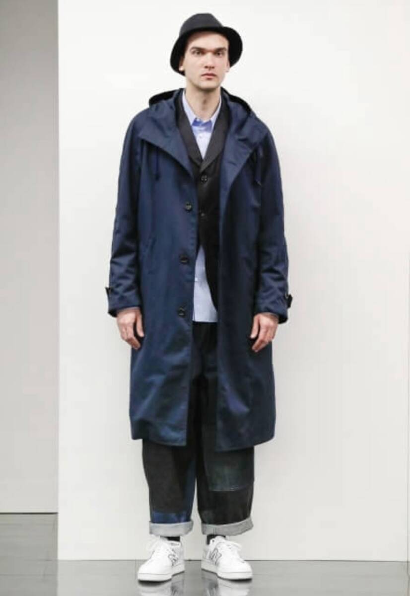 COMME des GARCONS HOMME 20FW フードコート パッチワークデニム 2點(diǎn)セット