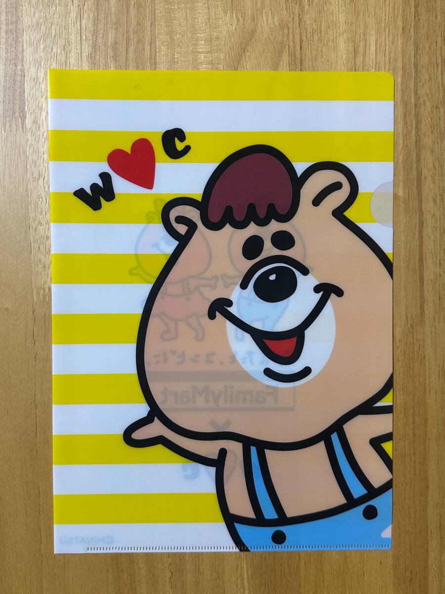 非売品★WC×ファミリーマートのコラボ　A4クリアファイル　「クマタン」2種セット★若槻千夏_画像5