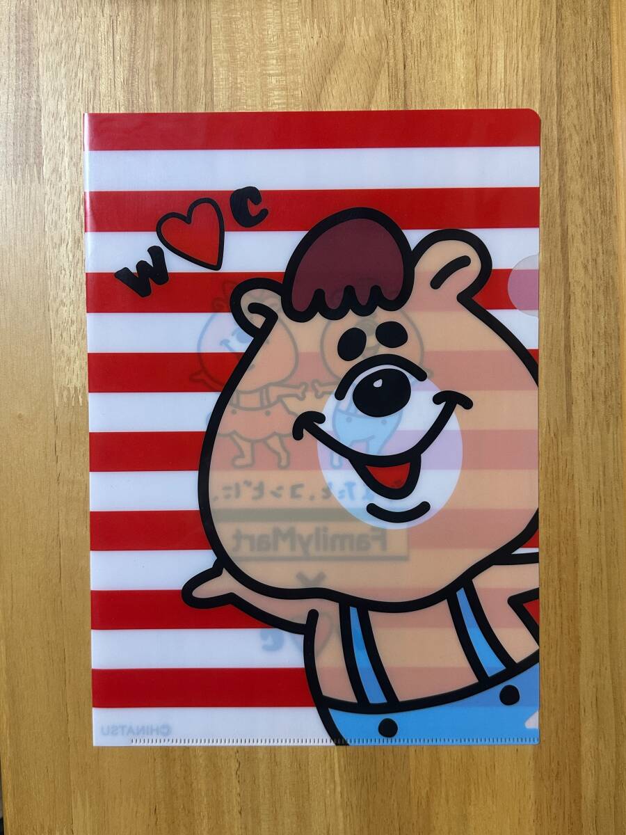 非売品★WC×ファミリーマートのコラボ　A4クリアファイル　「クマタン」2種セット★若槻千夏_画像3