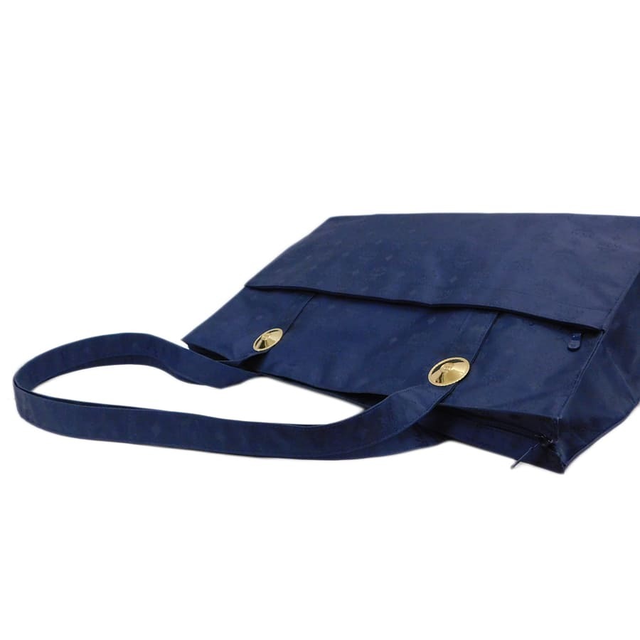 1円 ■ 極美品 エムシーエム トートバッグ ネイビー系 キャンバス お灑落 普段使い MCM ■E.Bgs.aT-30