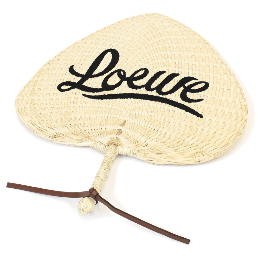 1円 ◆新品同様 LOEWE ロエベ うちわ◆E.Bgo.tI-03