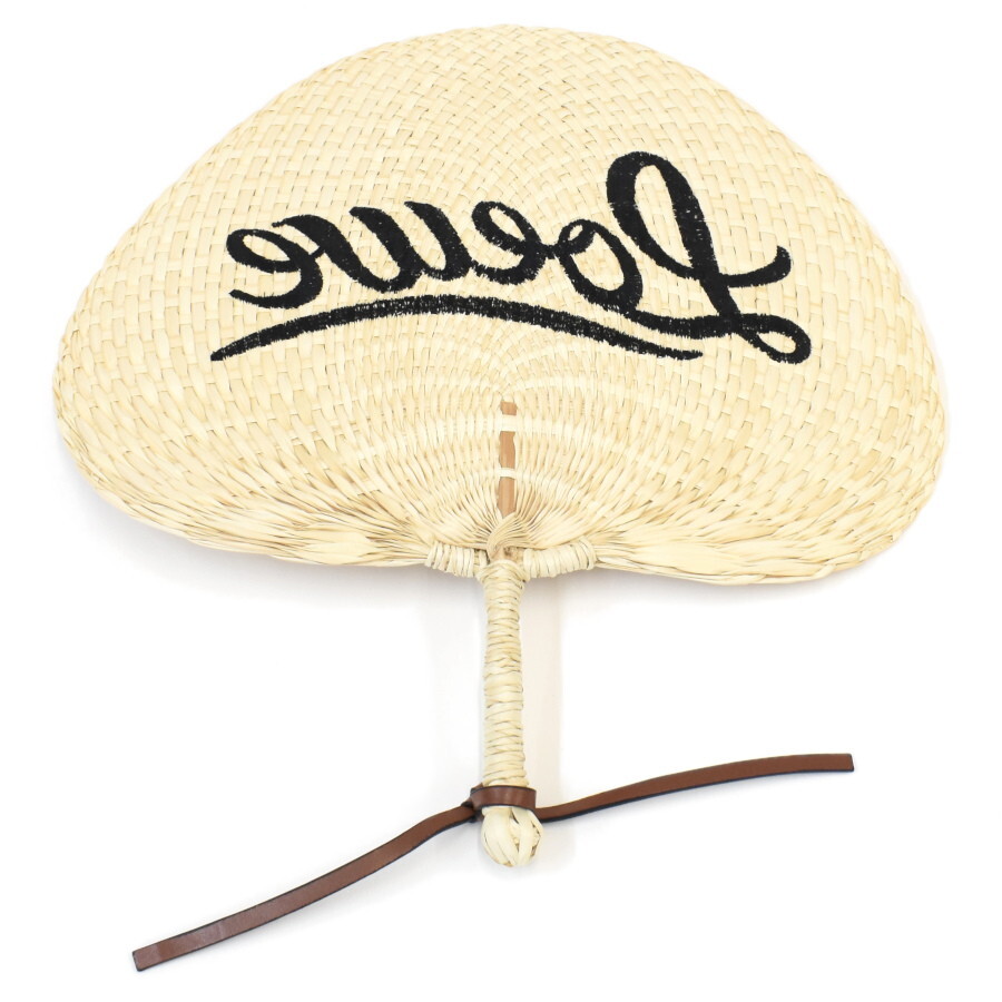 1円 ◆新品同様 LOEWE ロエベ うちわ◆E.Bgo.tI-03