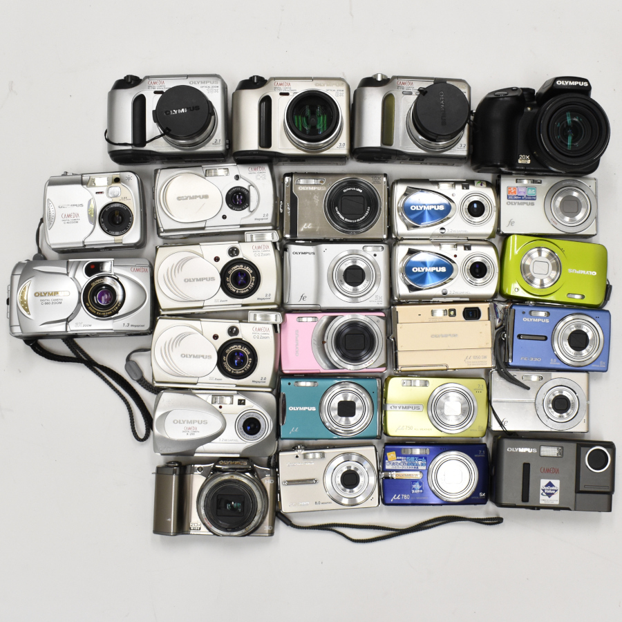 1円 ◆コンパクトデジタルカメラ コンデジ 約123個(gè) ixy LUMIX EXILIM FinePix など 大量 セット まとめ オールド◆E.Dmm.pD-07