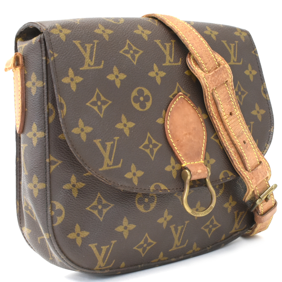 1円 ◆定価14萬(wàn) LOUIS VUITTON ルイヴィトン ショルダーバッグ サンクルーGM M51242 モノグラム ブラウン◆E.Css.tI-17