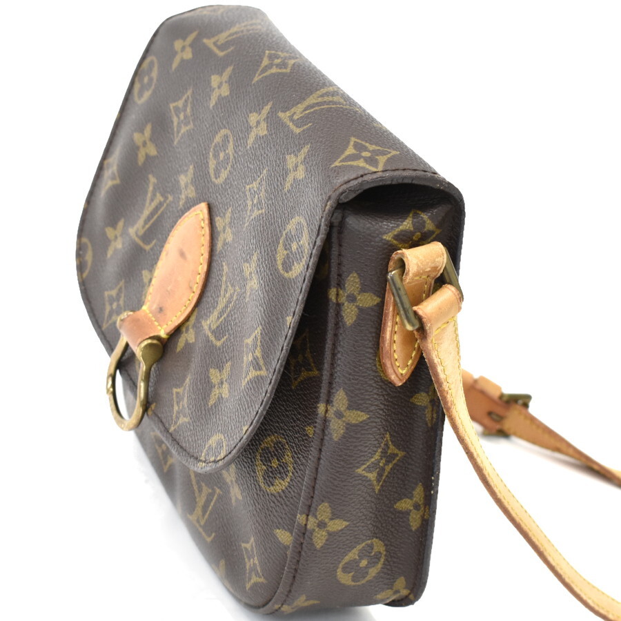 1円 ◆定価14萬 LOUIS VUITTON ルイヴィトン ショルダーバッグ サンクルーMM M51243 モノグラム ブラウン◆E.Csu.tI-14