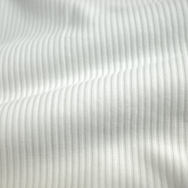 新品1円～★定価1萬 TETE HOMME テットオム メンズ 春夏 半袖 リヨセル綿テレコ Vネック Tシャツ LL リブストライプ 白 大きい◆3891◆