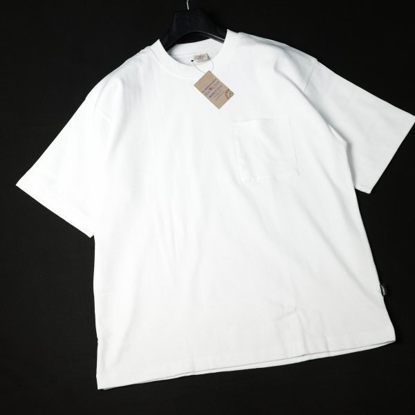 新品1円～★AVIREX アヴィレックス メンズ 半袖 コットン綿 リブ ルーズフィット クルーネック Tシャツ L 抗菌 消臭加工 本物 ◆B1217◆