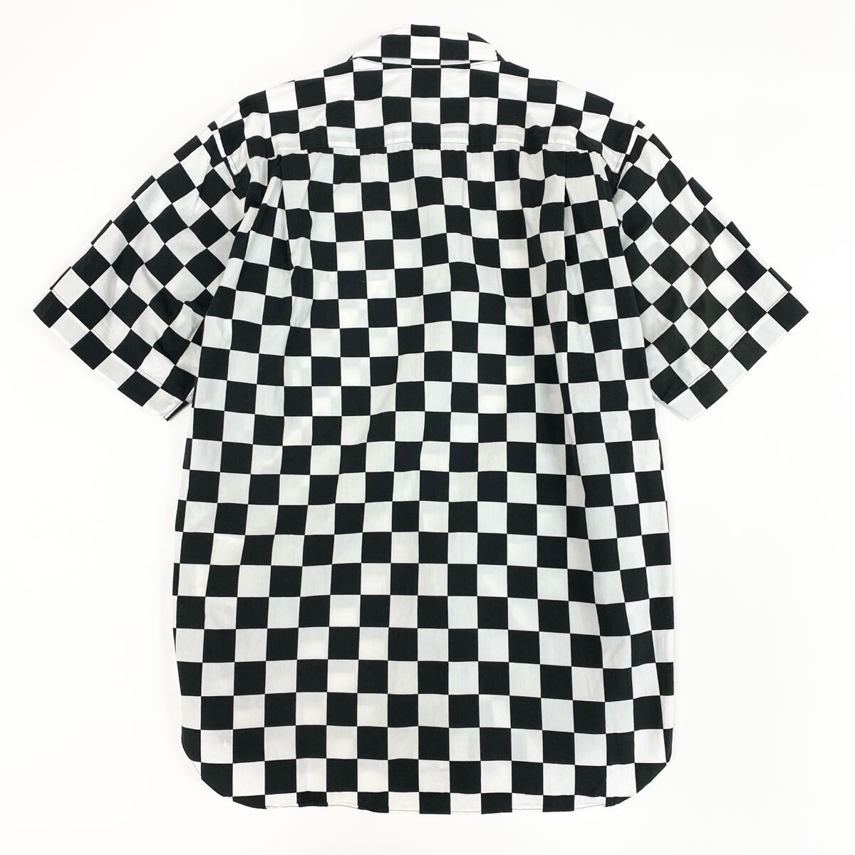 Fe30 COMME des GARCONS HOMME PLUS コムデギャルソンオムプリュス チェッカーフラッグシャツ 半袖シャツ XS メンズ 紳士服 日本制