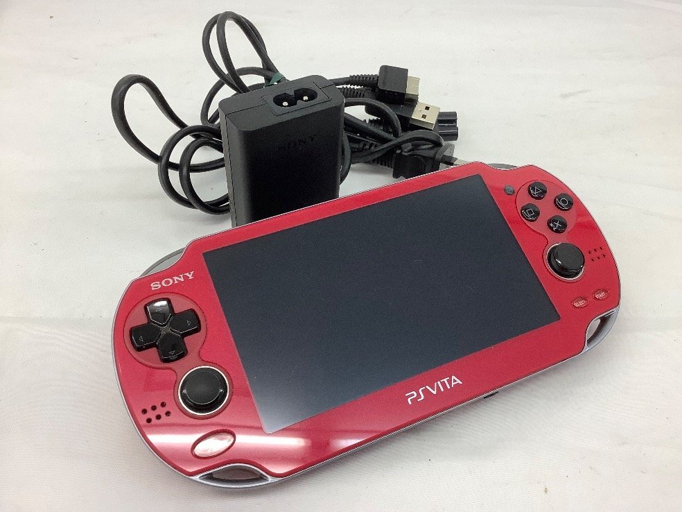 SONY PS vita/本體/充電ケーブル PCH-1000 通電のみ確認(rèn)済 ACB ジャンク品