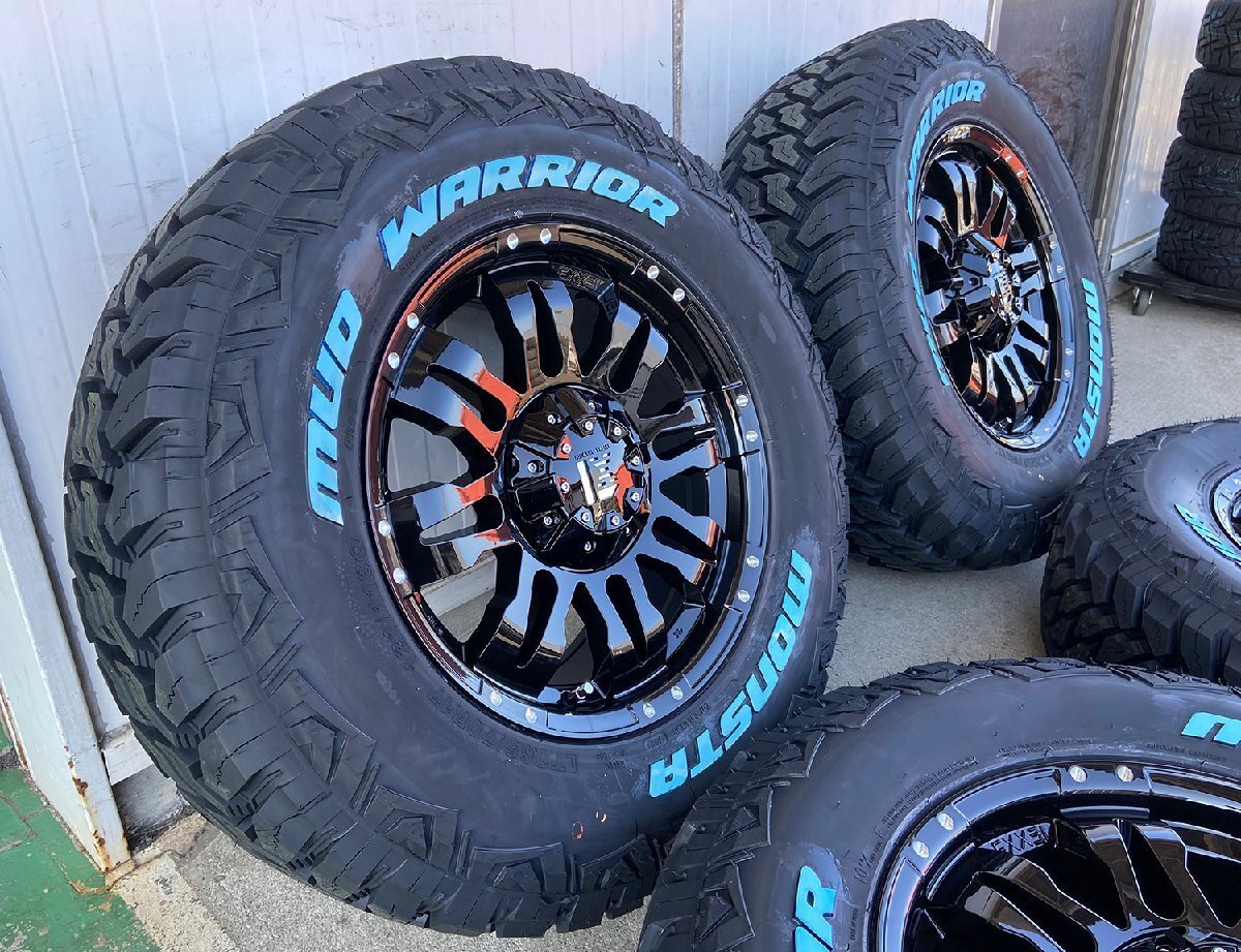 150系プラド 120プラド FJ 17インチ タイヤホイールセット 4本セット モンスタタイヤ マッドウォーリア 265/70R17 ノーマル車高OK_画像4