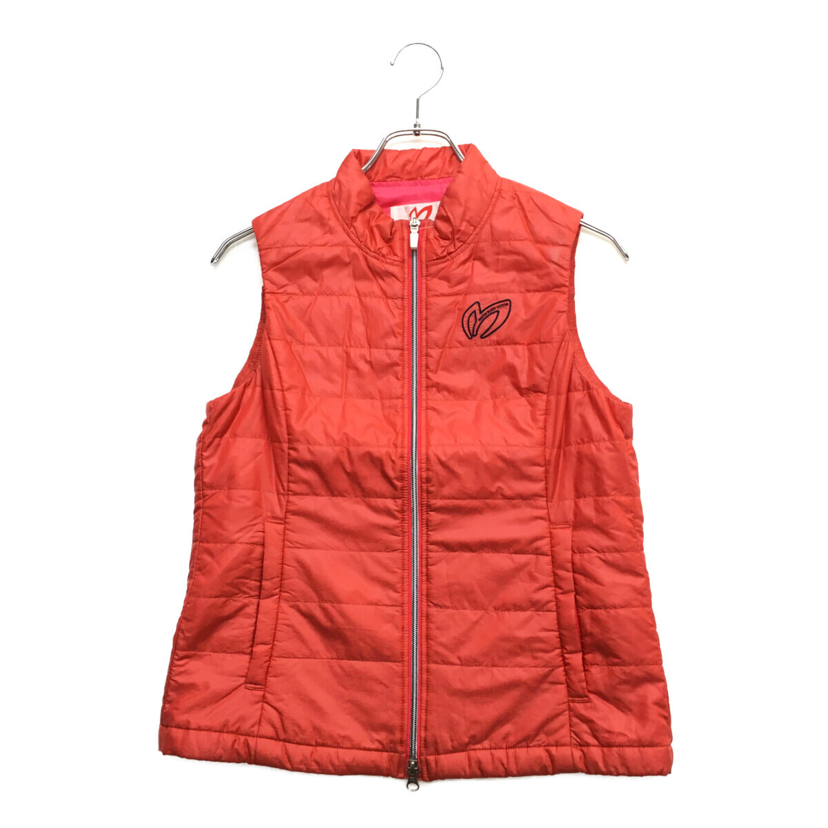 coco 中古【値下げ】マスターバニーエディションレディース ベスト 0(S) ピンク ダブルジップ 中綿入り レターパックプラス発送可 97351_画像1