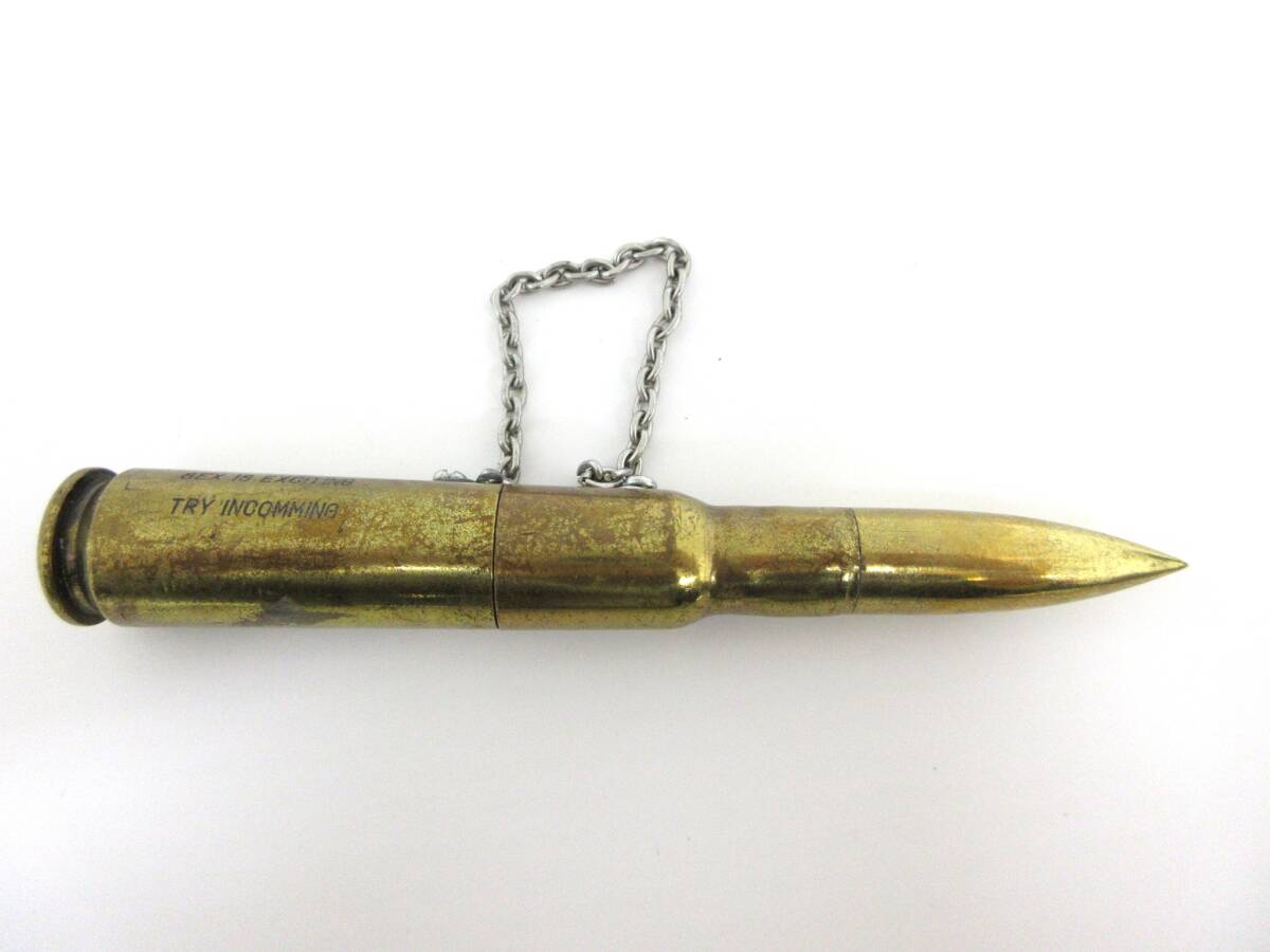【5-135】ライター2點セット 薬莢型 弾丸 銃弾 拳銃 ピストル型 CAPTAIN 喫煙具 喫煙グッズ ジャンク品