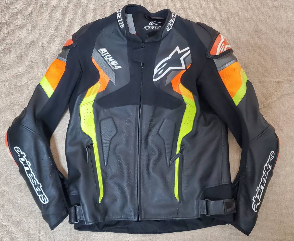 Alpinestars レザージャケット ATEM V4 USA44 美品 アルパインスターズ Atem V4 レザージャケット EUR USA44