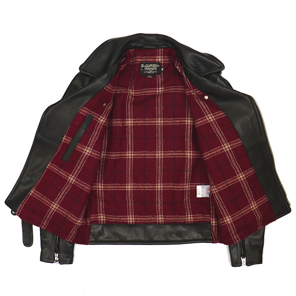 Schott (ショット) 3950094 7645 528US COW NEW NAKED D-POCKET RIDERS JKT カウレザー ニューネイキッド Dポケット ライダースジャケット