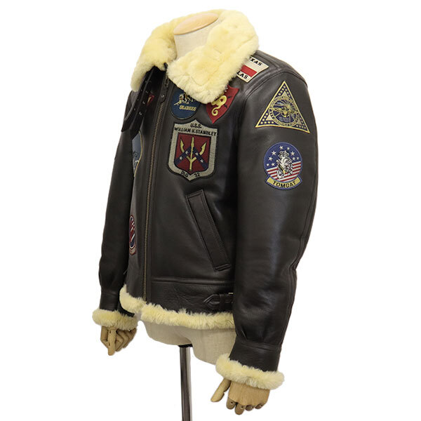 AVIREX (アヴィレックス) 6111040 B-3 TOP GUN トップガン レザージャケット 55BROWN 40_画像2