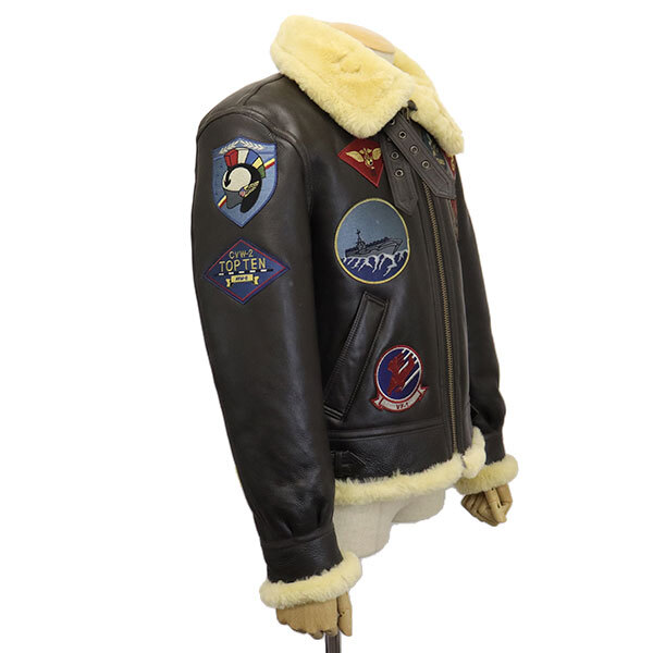 AVIREX (アヴィレックス) 6111040 B-3 TOP GUN トップガン レザージャケット 55BROWN 40_画像3