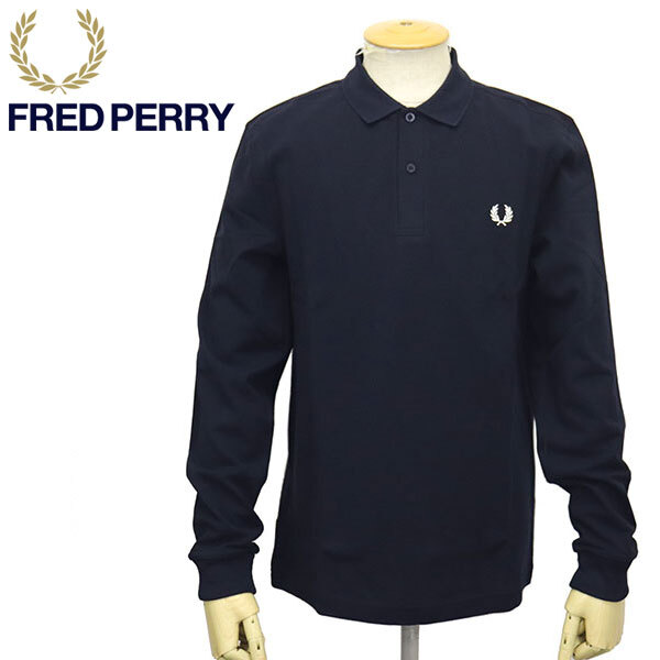 FRED PERRY (フレッドペリー) M6006 The Fred Perry Shirt 長袖 ポロシャツ FP515 608NAVY L_画像1