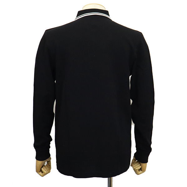 FRED PERRY (フレッドペリー) M3636 LONG SLEEVE TWIN TIPPED SHIRT 長袖 ティップライン ポロシャツ 350 BLACK FP499 XL_画像4