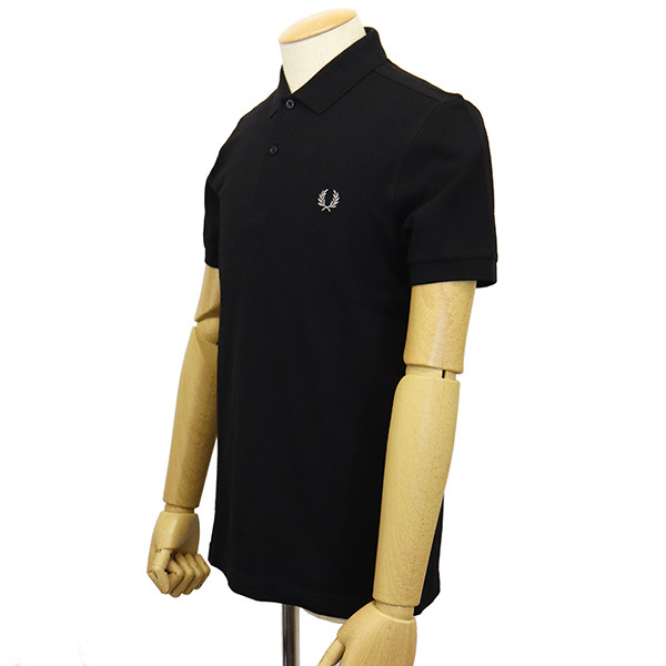 FRED PERRY (フレッドペリー) M6000 PLAIN FRED PERRY SHIRT プレーン シャツ FP497 906BLACKxCHROME XS