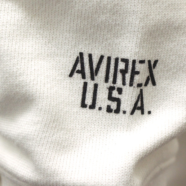 AVIREX (アヴィレックス) 6193593 DAILY PULL PARKA デイリー プルパーカー 02WHITE M