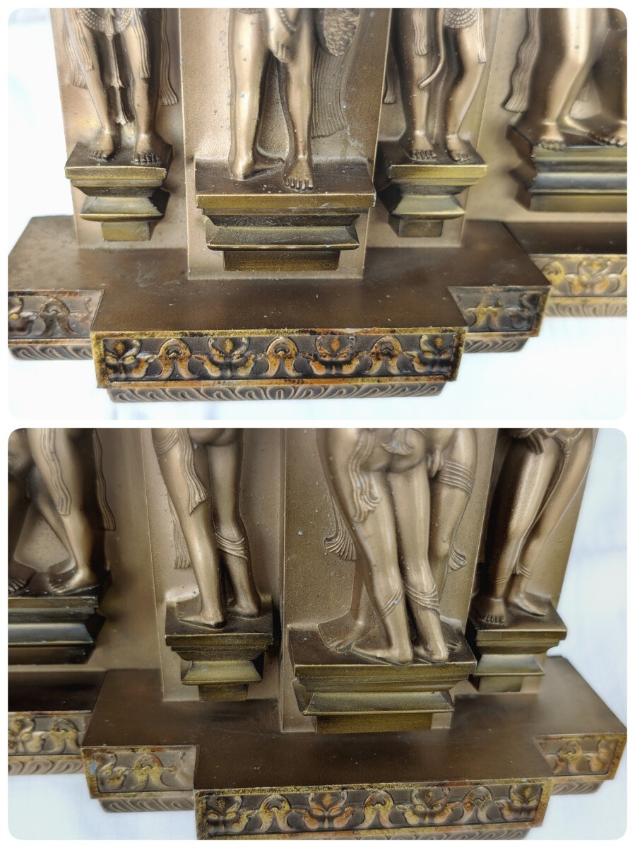 インド神話　 希少 愛の賛歌 レリーフミトゥーナ像 ヒンズー教 美術(shù)工蕓品　金屬　歓喜天　シバ神　箱なし　アンティーク 置物　