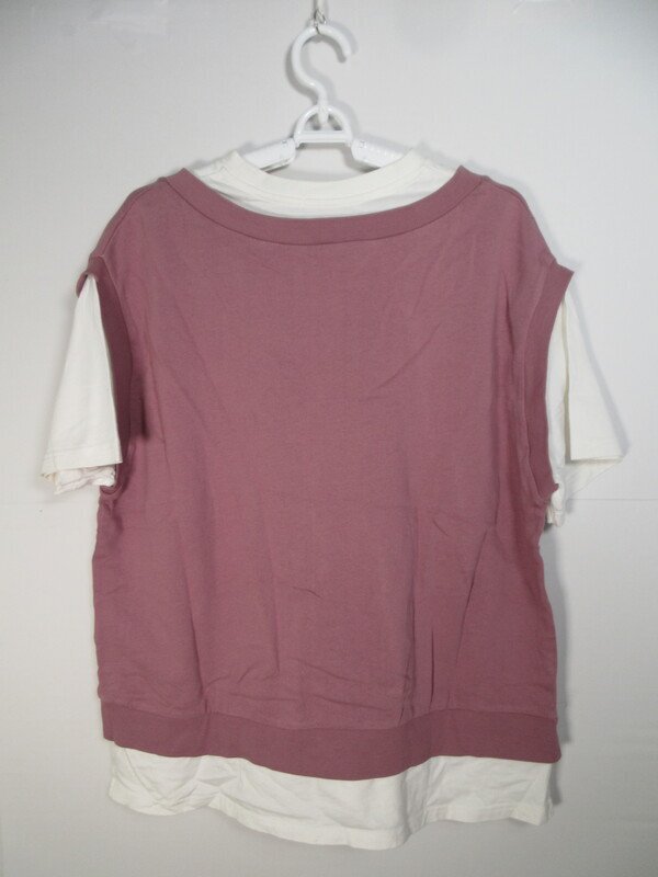 コルザ レディース 重ね着風 Tシャツ サイズM C.O.L.Z.A トップス MM1029_画像2