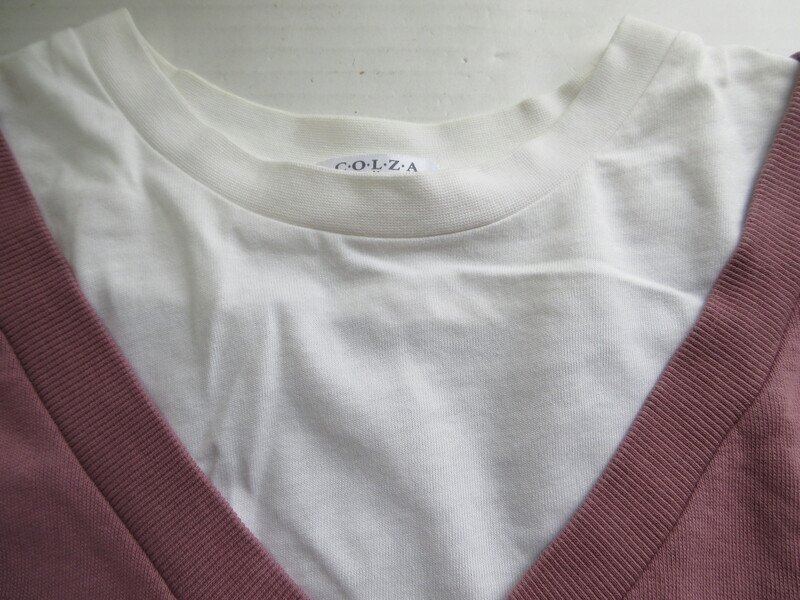 コルザ レディース 重ね着風 Tシャツ サイズM C.O.L.Z.A トップス MM1029_画像5