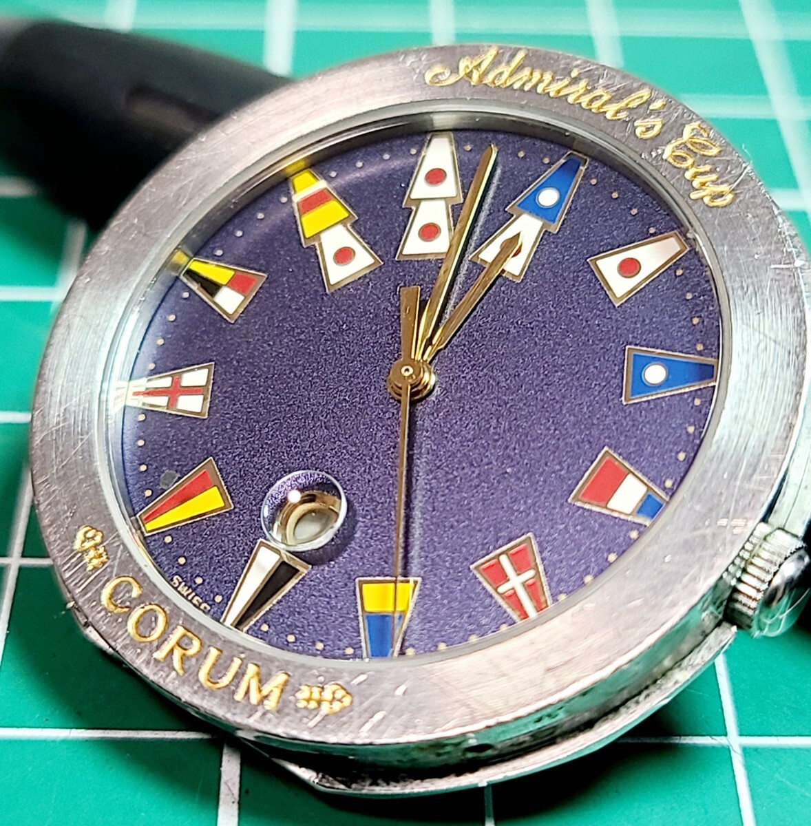 CORUM　コルム　アドミラルズカップ　動(dòng)作未確認(rèn)　トップのみ　ベゼル無(wú)しのためジャンク品.