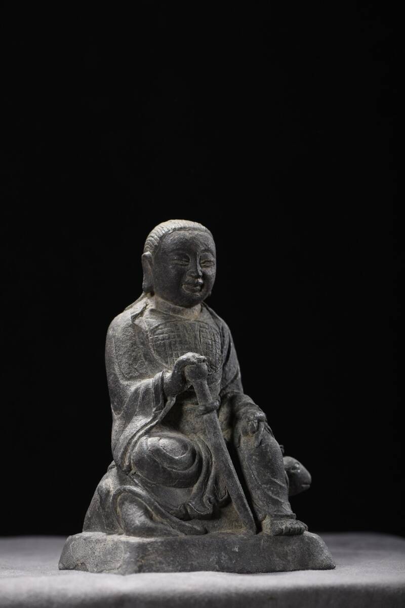 蔵友旧蔵出 紫銅製 真武大帝像 密宗密教 供養品 仏教美術品 中国時代美術品 仏像