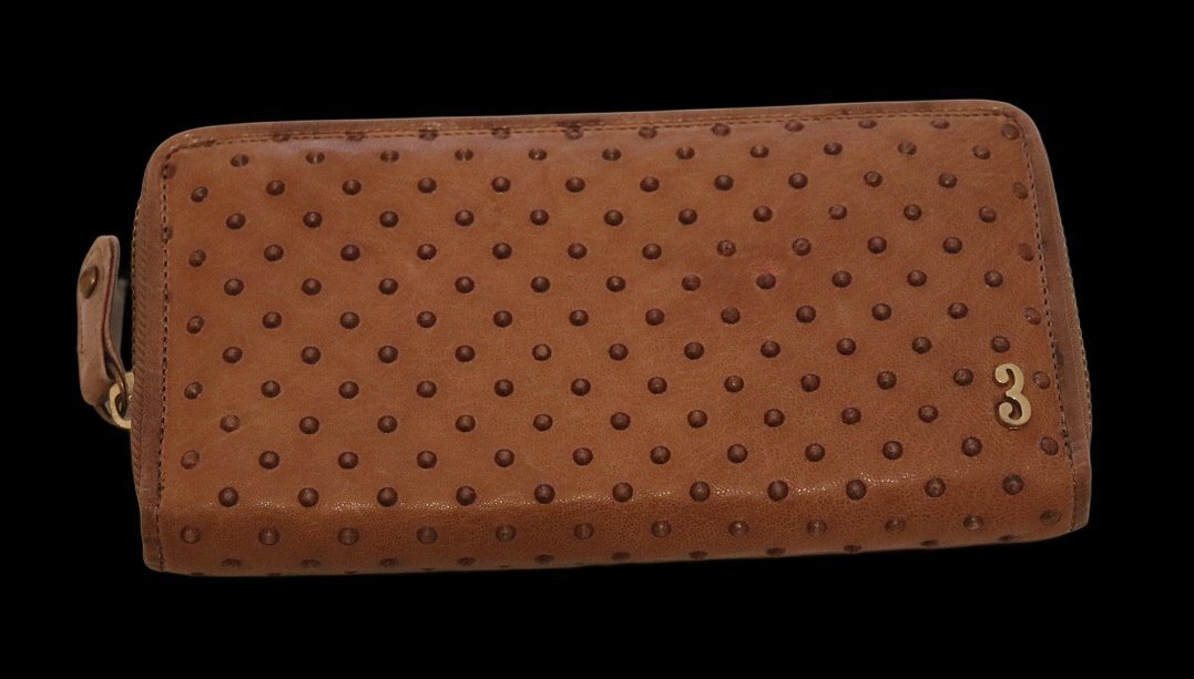 SAN HIDEAKI MIHARA サン ヒデアキミハラ 新品ラウンドジップレザー長財布_画像1