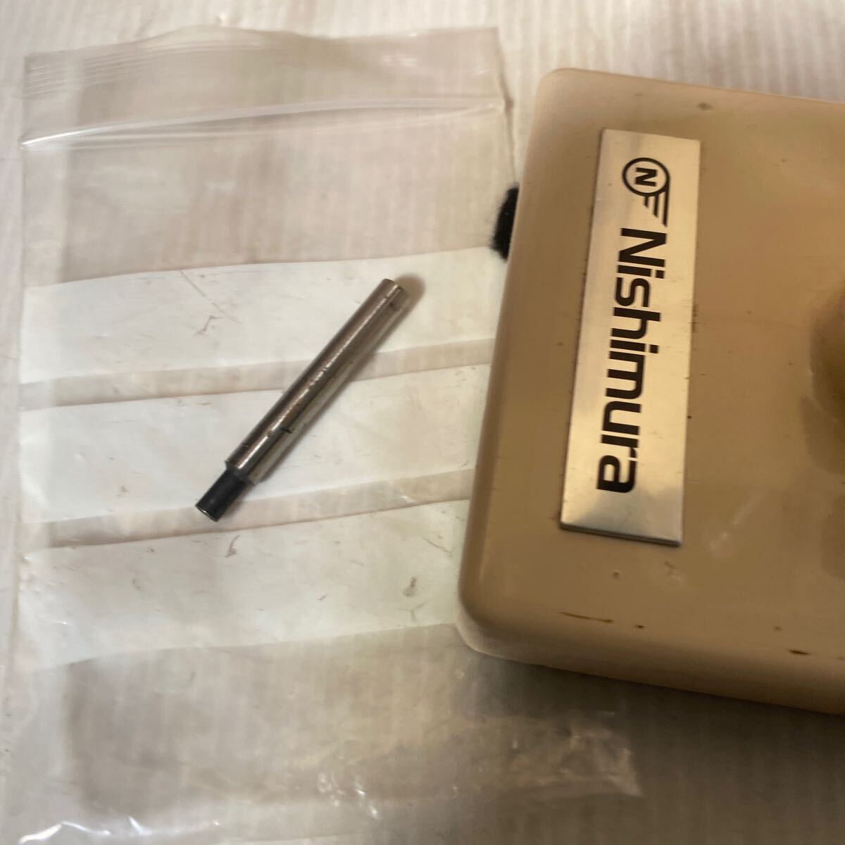 ネジ抜き器 Nishimura No.168 ピン上下確認(rèn)済 替えピン 多數(shù)あり 時(shí)計(jì)バンドのピン抜きや模型ピン抜きに ハンドルタイプ 精密機(jī)器 