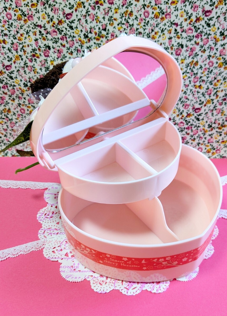 スイーツデコ月☆ハートジュエリーケース☆ブラウンくまさん☆アイス☆クッキー☆小物入れ☆ピンク