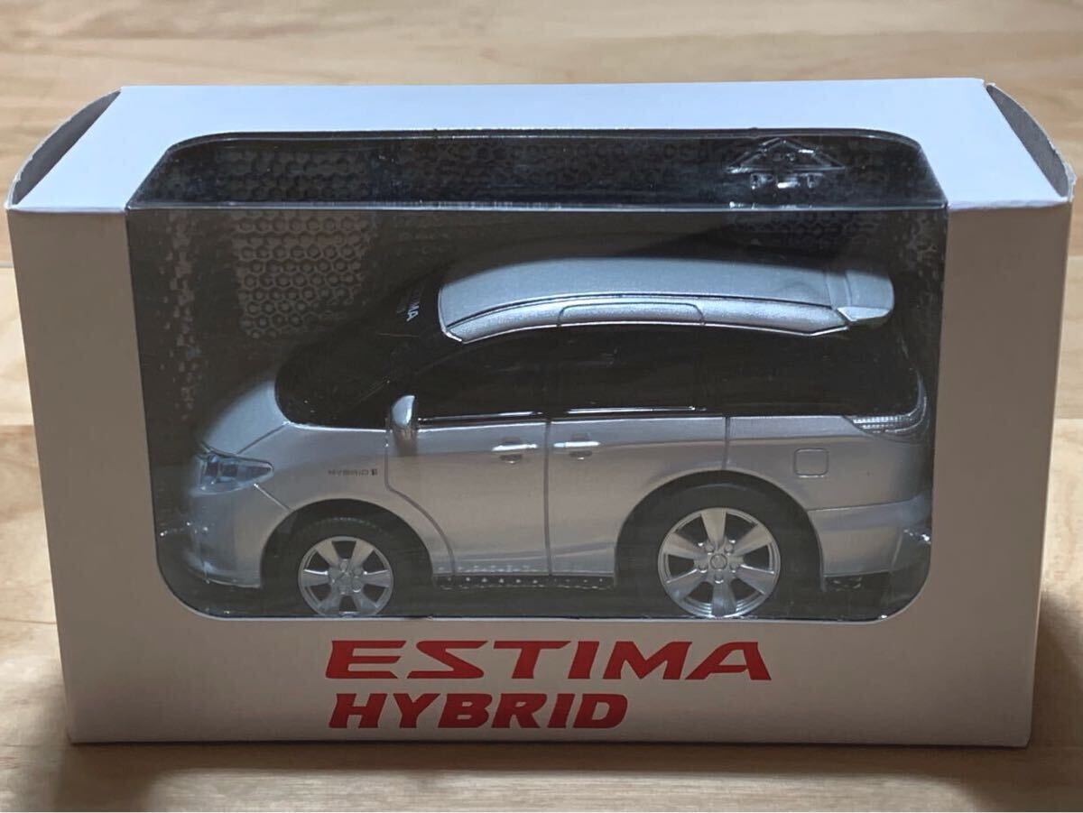 【非売品：未開封】プルバックカー トヨタ エスティマ ハイブリッド / TOYOTA ESTIMA HYBRID AHR10W [シルバーメタリック]_画像1