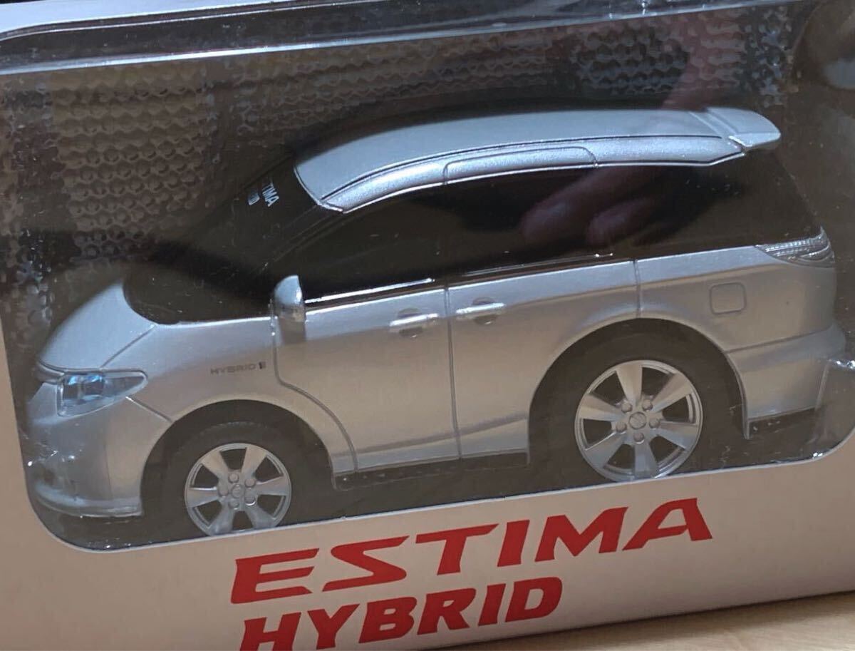 【非売品：未開封】プルバックカー トヨタ エスティマ ハイブリッド / TOYOTA ESTIMA HYBRID AHR10W [シルバーメタリック]_画像2
