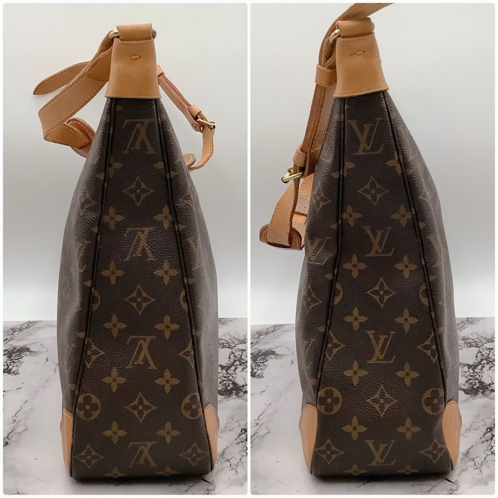 1円 美品 ルイヴィトン Louis Vuitton ブローニュ ショルダーバッグ ハンドバッグ モノグラム 肩掛け 斜め掛け ベタなし 保存袋あり