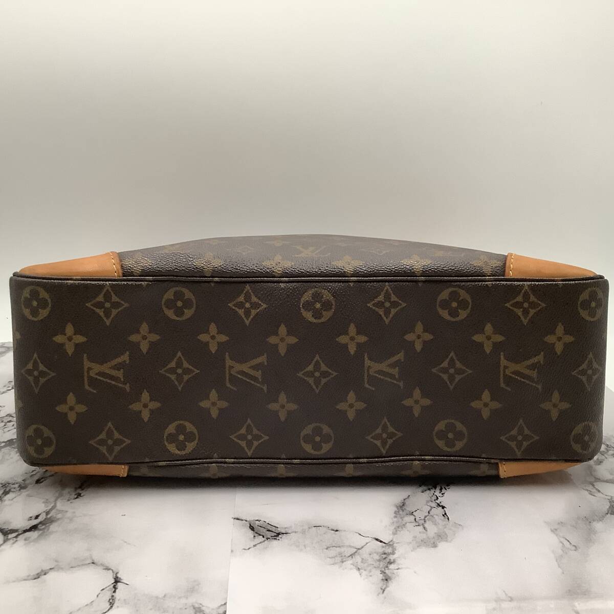 1円 美品 ルイヴィトン Louis Vuitton ブローニュ ショルダーバッグ ハンドバッグ モノグラム 肩掛け 斜め掛け ベタなし 保存袋あり