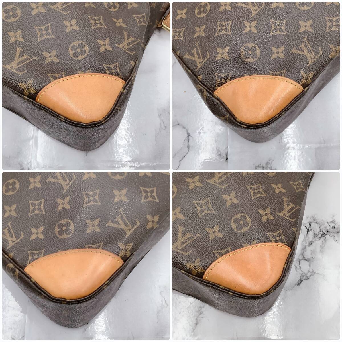 1円 美品 ルイヴィトン Louis Vuitton ブローニュ ショルダーバッグ ハンドバッグ モノグラム 肩掛け 斜め掛け ベタなし 保存袋あり