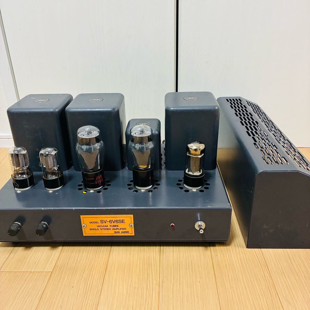 [ работа OK ]SUN AUDIO SV-6V6SE ламповый усилитель с чехлом 