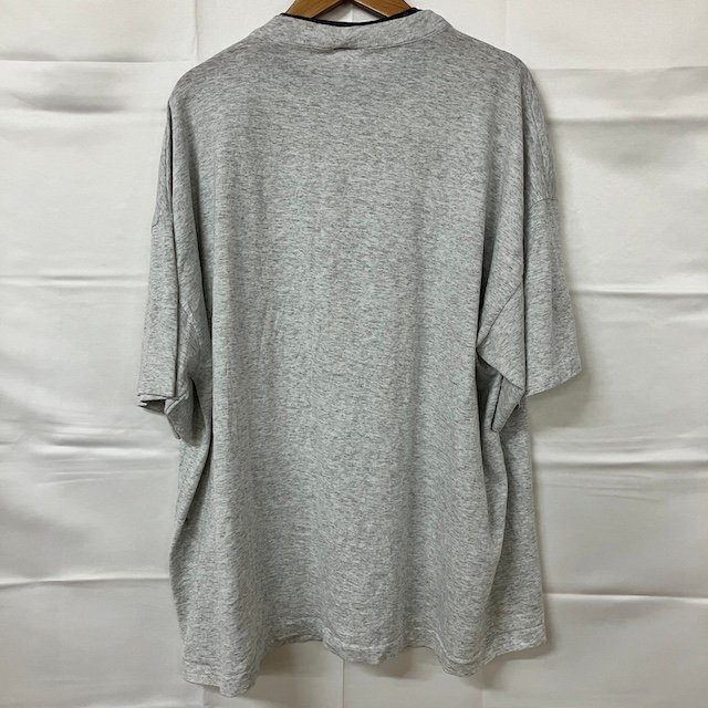 S24 Endless Designs アメリカ古著　USA制　コットン混　プリント　半袖Tシャツ　グレー系　レディース